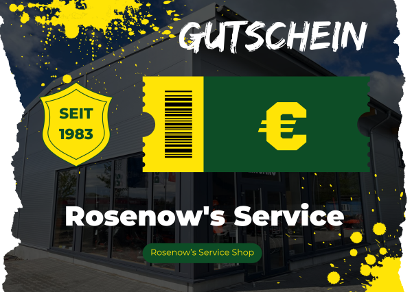 Rosenow's Service Gutschein